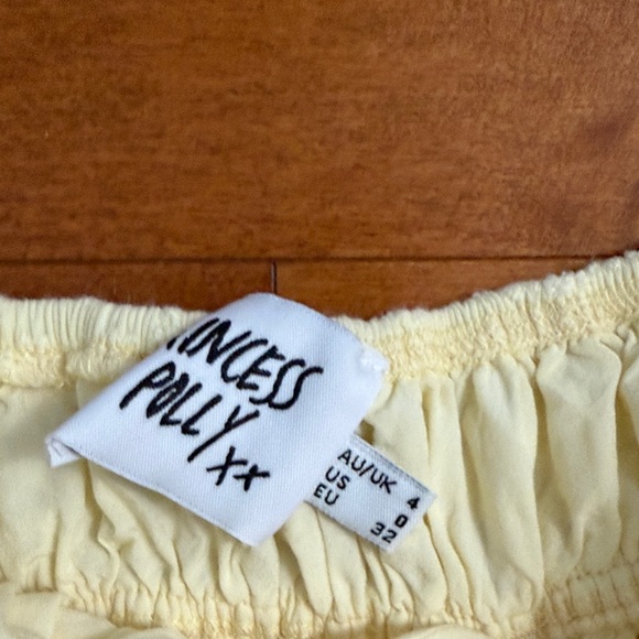 Princess Polly Light Yellow Strapless Dress - Picture 4 of 5